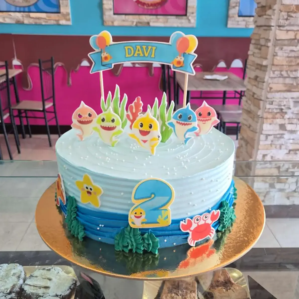 Bolo Aniversário Baby Shark
