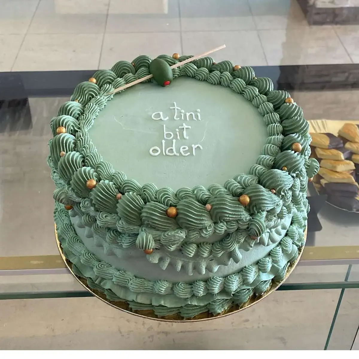 Bolo Vintage Verde Azeitona