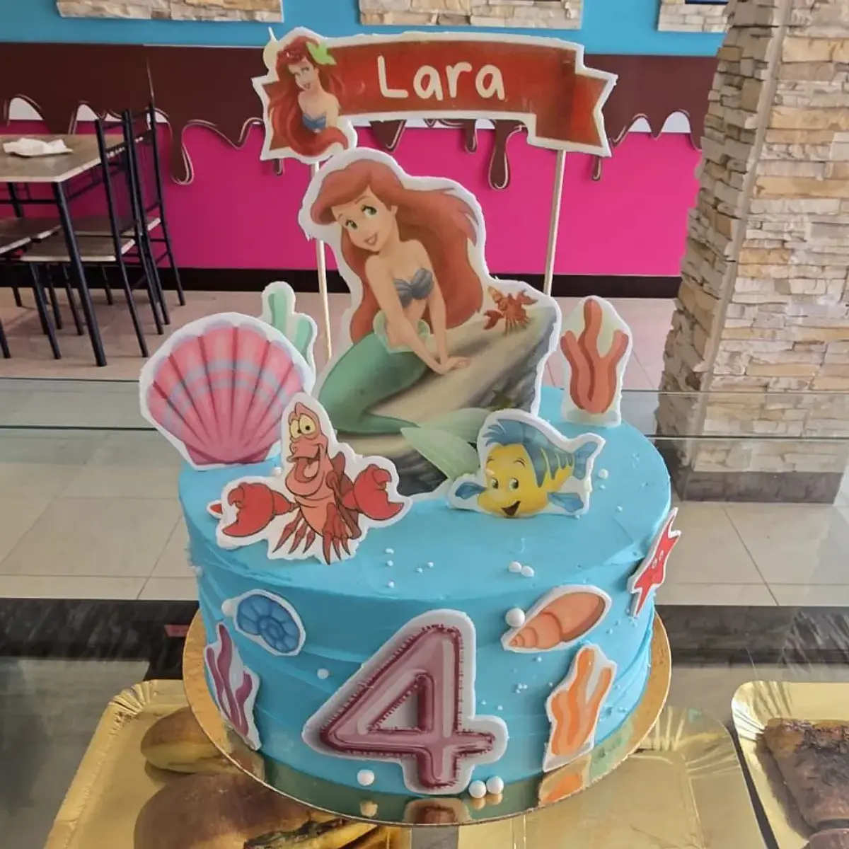 Bolo Aniversário Pequena Sereia