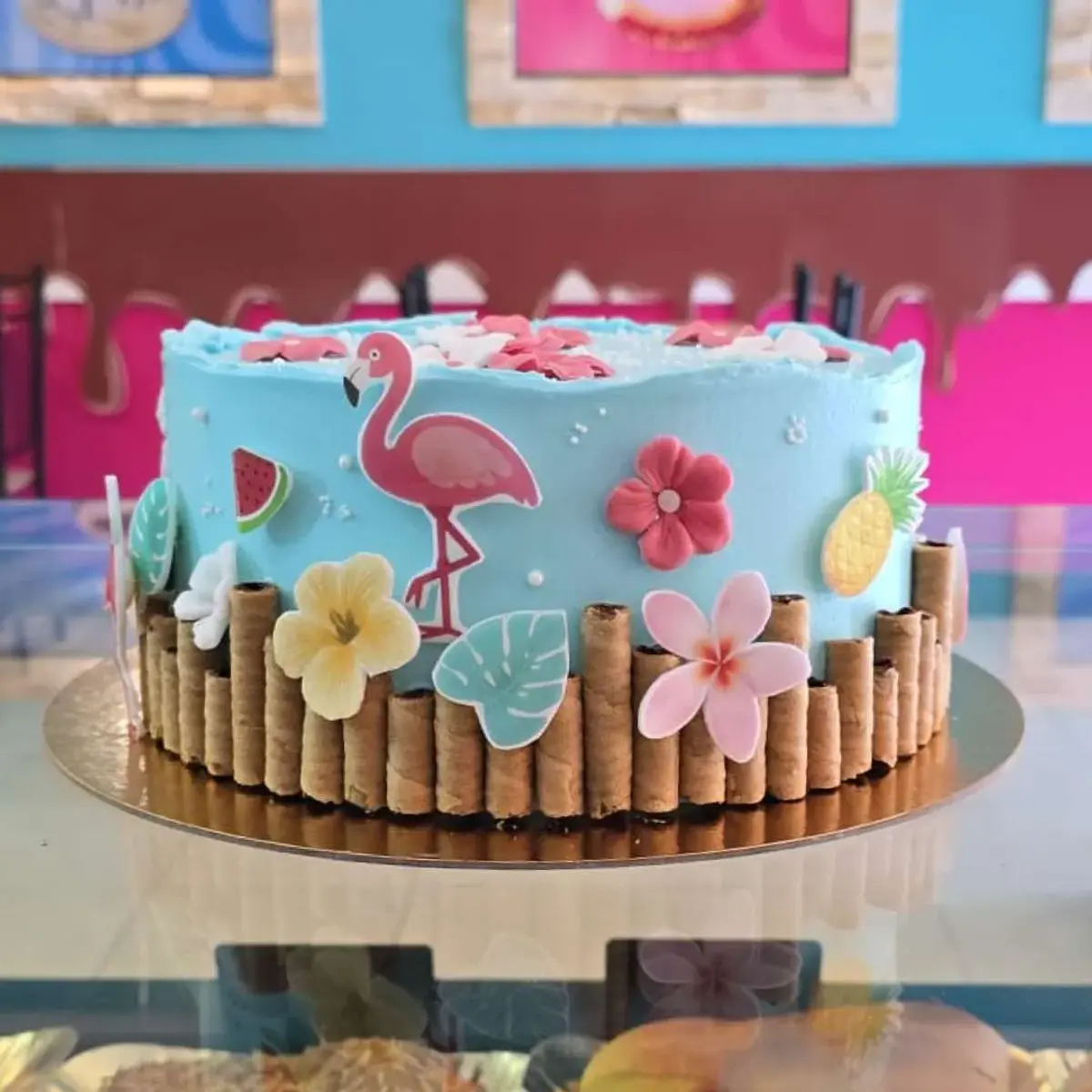 Bolo Flamingo