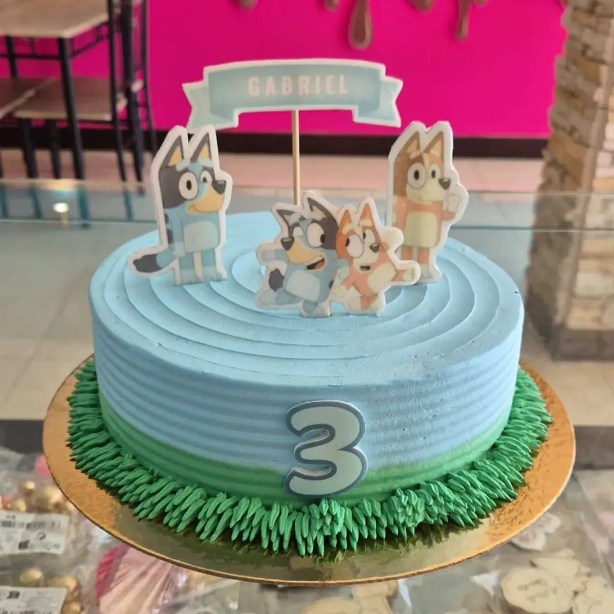 Bolo Aniversário Bluey 3