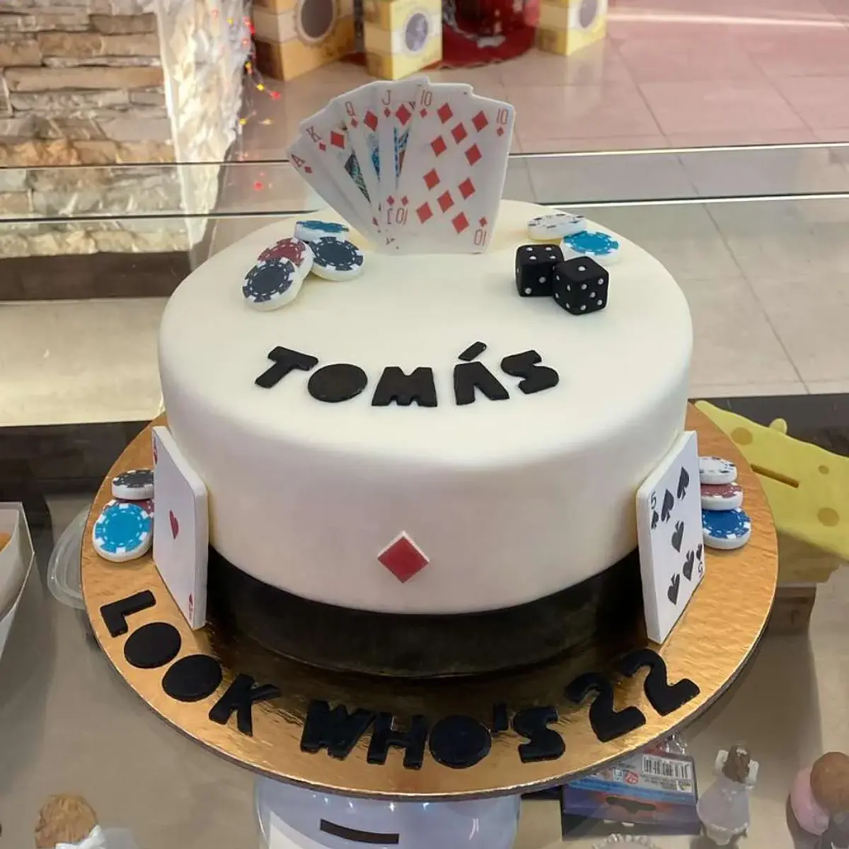 Bolo Aniversário Tema Casino