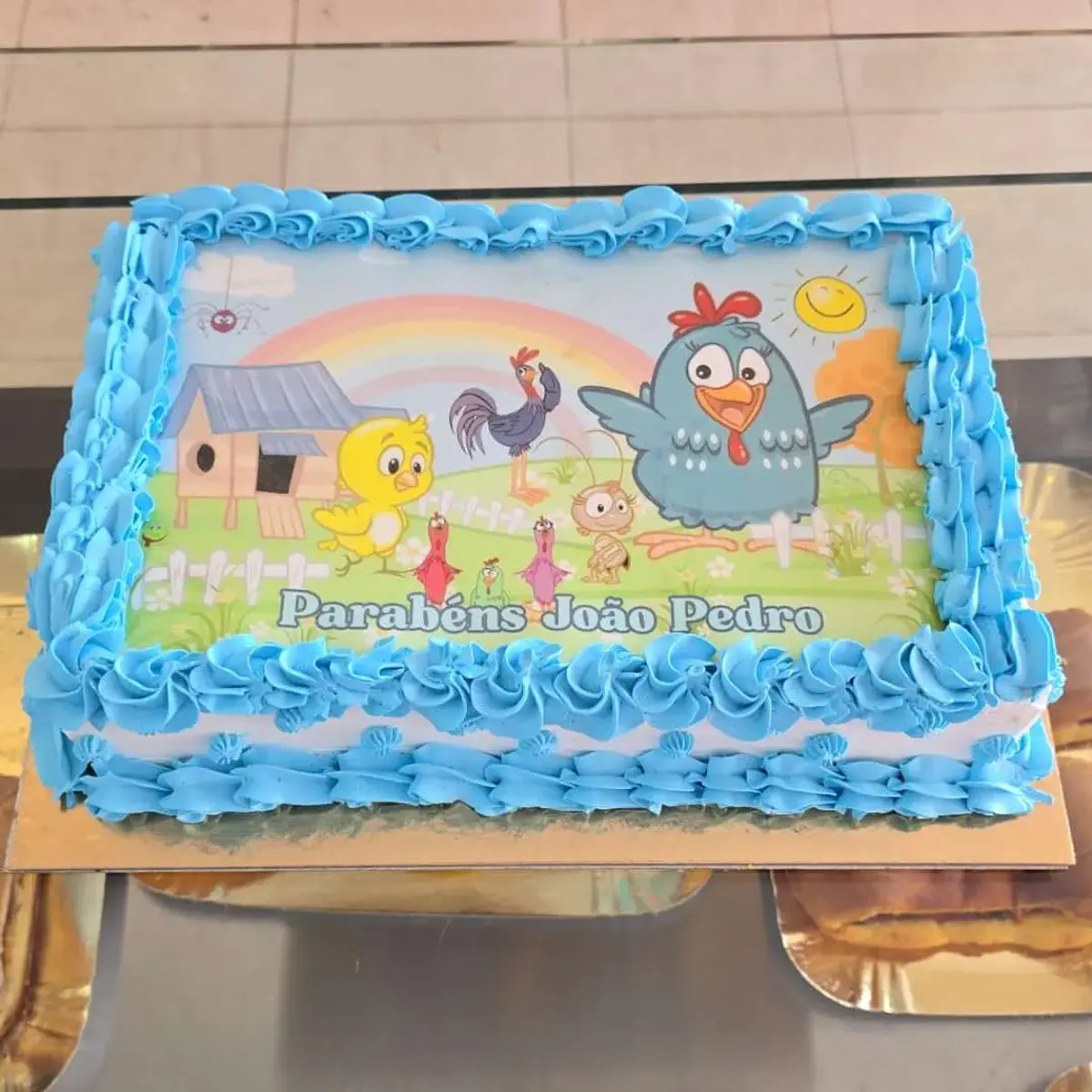 Bolo Aniversário Galinha Pintadinha
