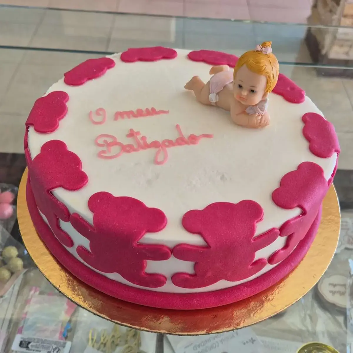 Bolo Batizado Menina