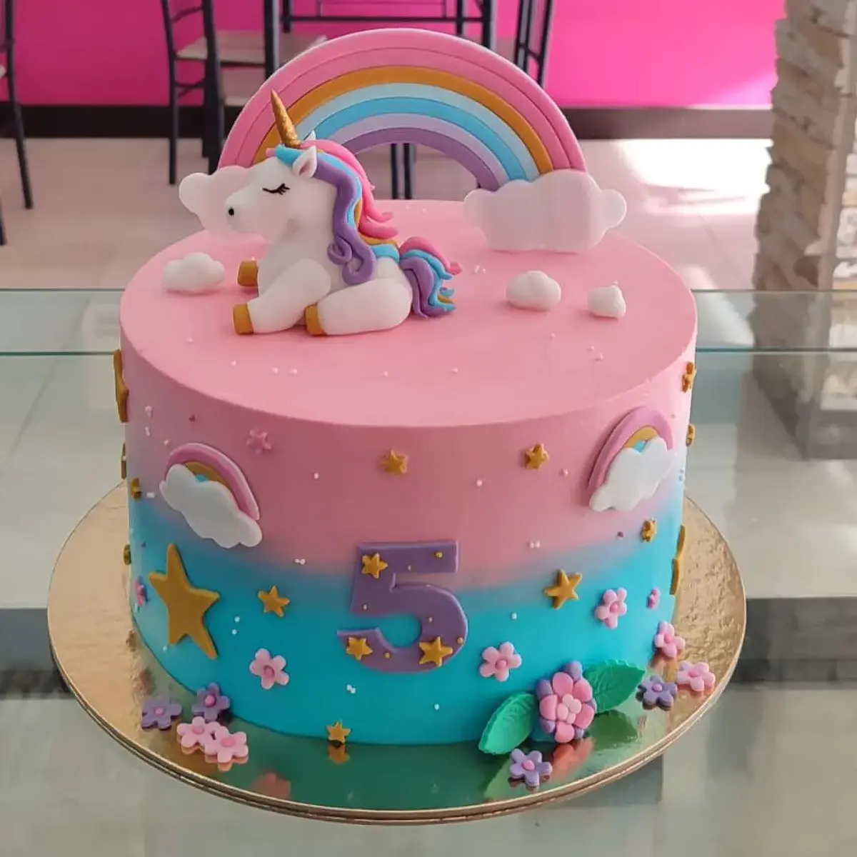 Bolo Aniversário Unicórnio