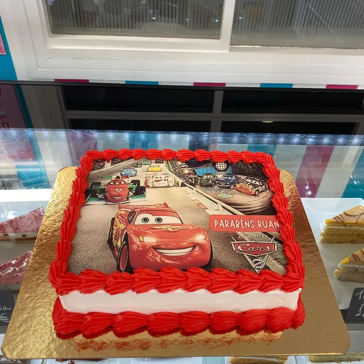 Bolo Faísca Mcqueen