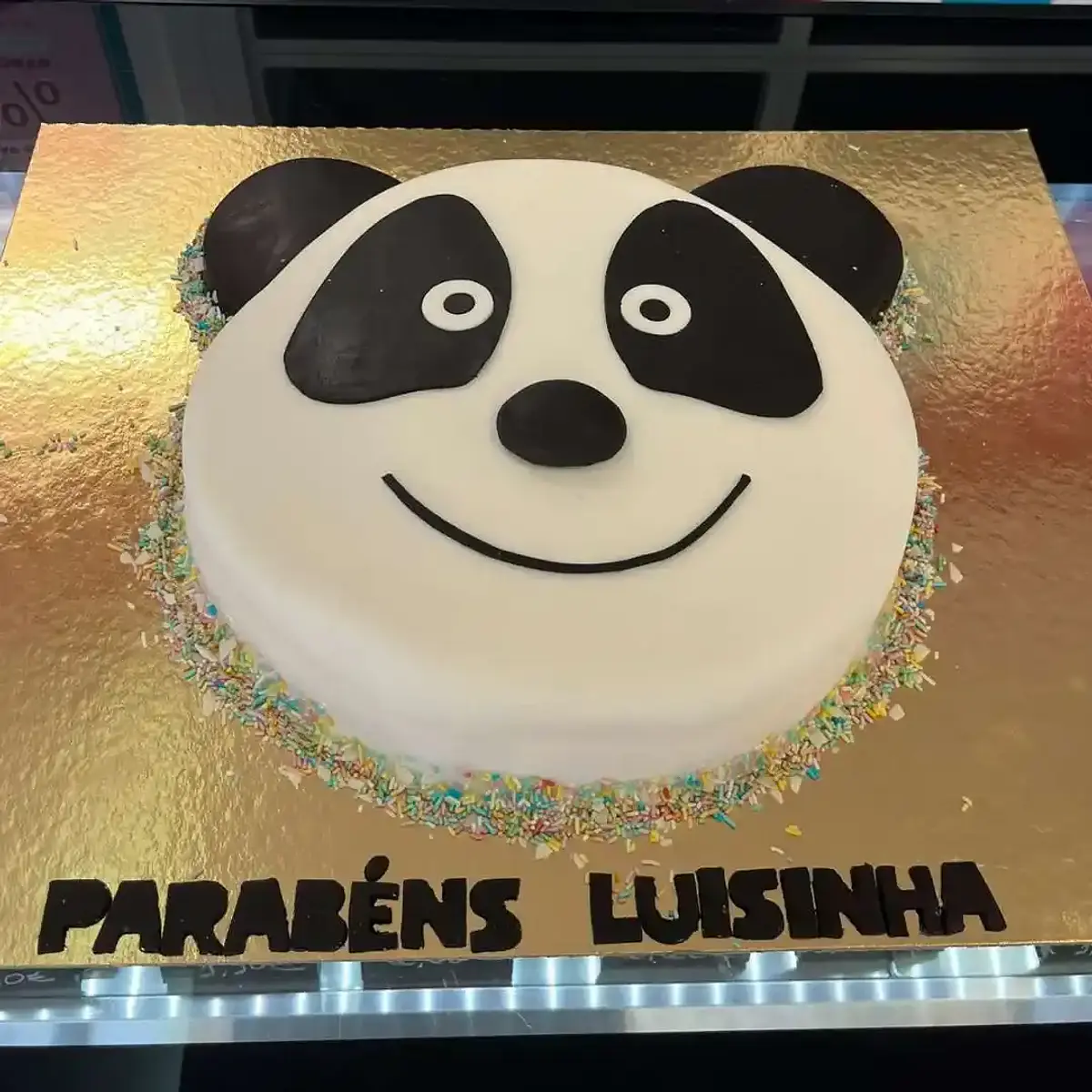 Bolo Cabeça Panda