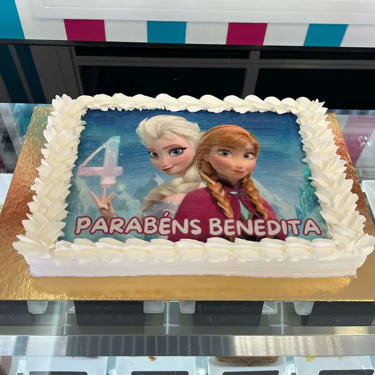 Bolo Foto Elsa e Ana Frozen