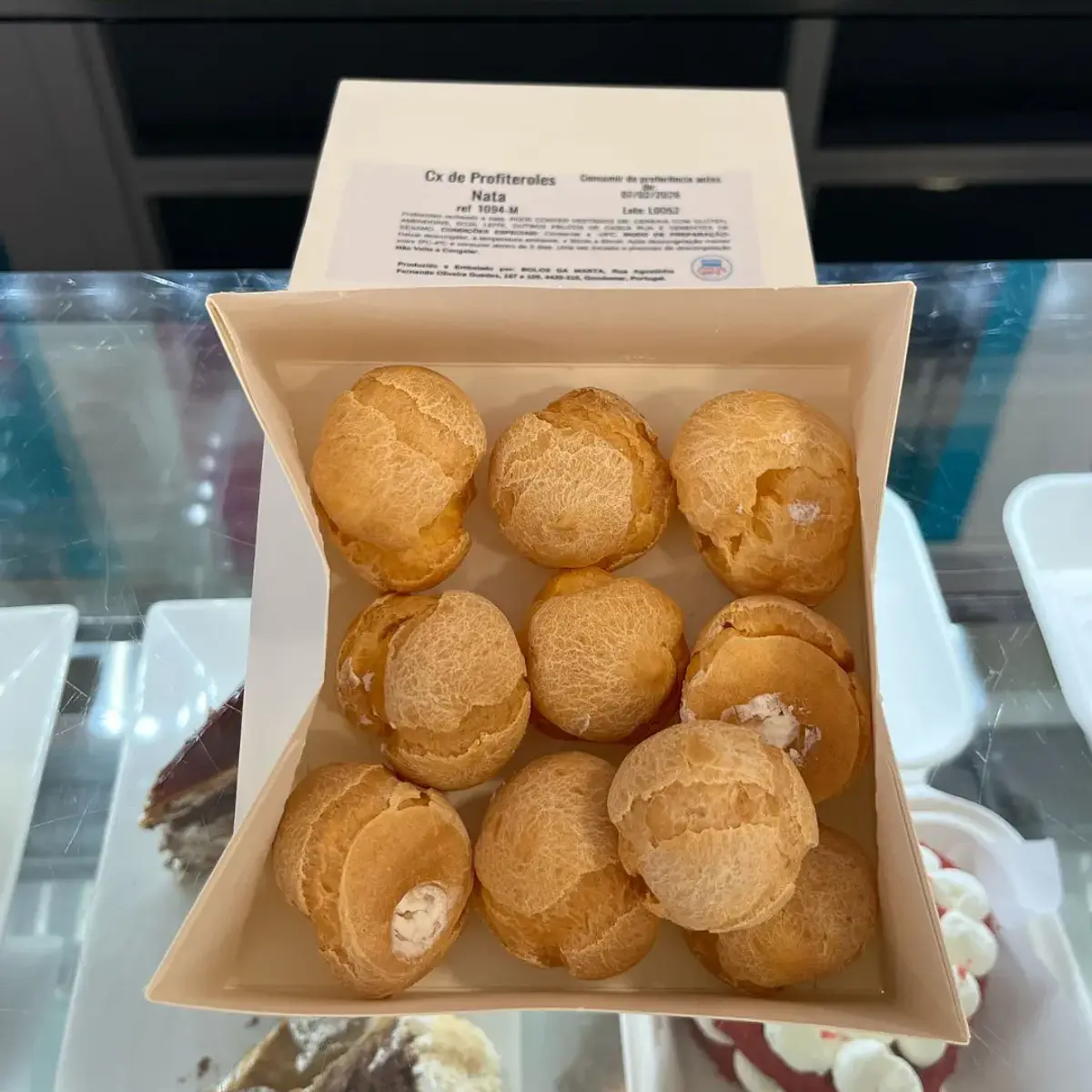 Profiteroles de Nata- Cx de 10